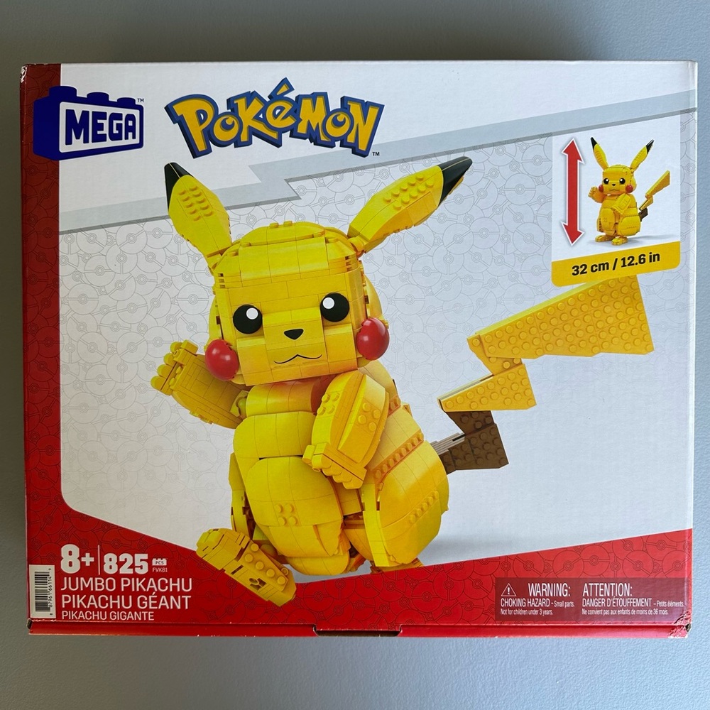 Pokémon Jumbo Pikachu Building Set - Yellow